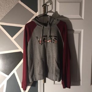 vans hoodie floral print